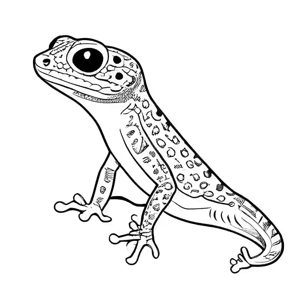Leopard Gecko coloring pages